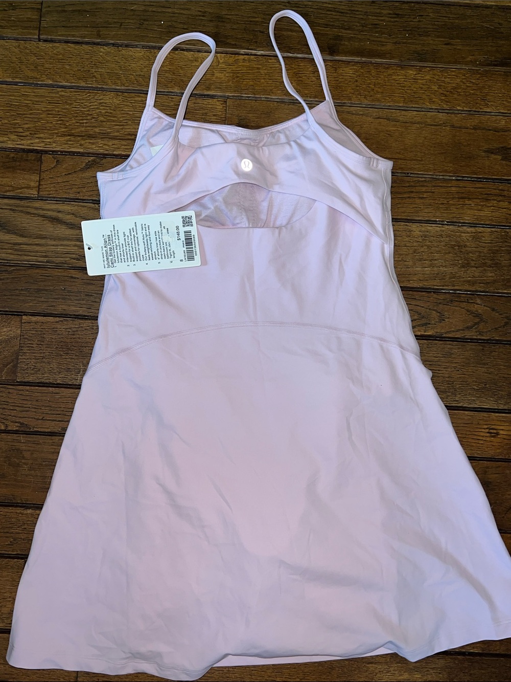Lululemon Pink Organza Align Cami Strap Athletic Dress Size 8 NWT - Picture 5 of 7